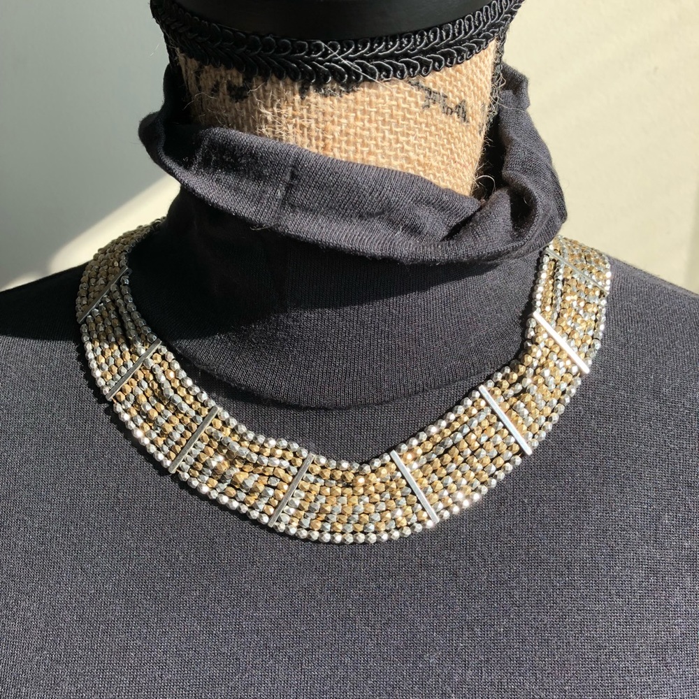 Lucky Brand “Lotus” Beaded Collar Necklace